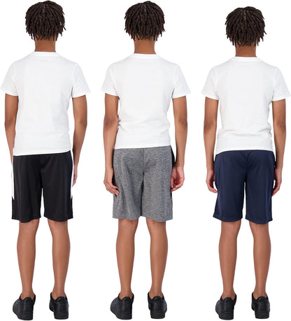 Boys Shorts for Kids 3-Pack Basketball Shorts for Boys Basketball and Sports