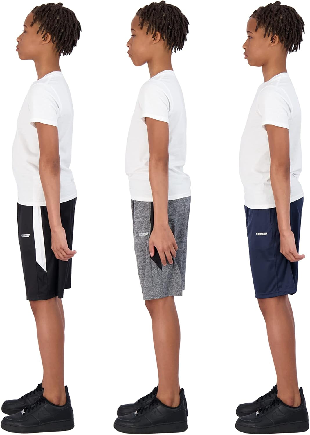 Boys Shorts for Kids 3-Pack Basketball Shorts for Boys Basketball and Sports