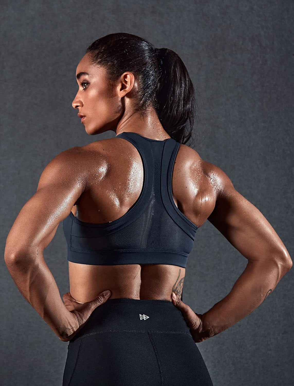 Women’s Zip-Front High-Impact Sports Bra – Supportive Athletic Bra