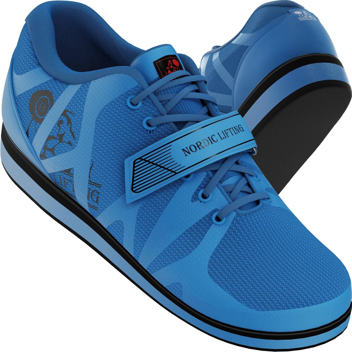 Nordic Lifting MEGIN Powerlifting Shoes – Elevated Heel Weightlifting Shoes
