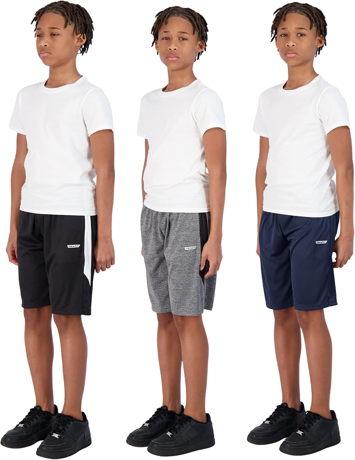 Boys Shorts for Kids 3-Pack Basketball Shorts for Boys Basketball and Sports