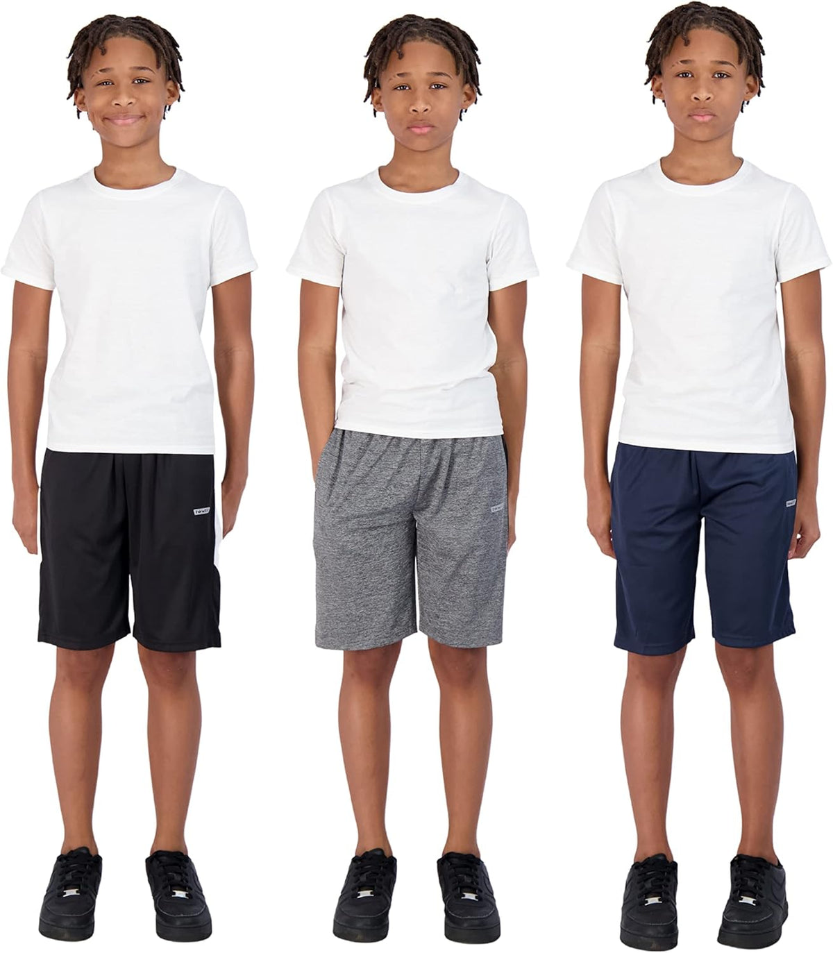 Boys Shorts for Kids 3-Pack Basketball Shorts for Boys Basketball and Sports