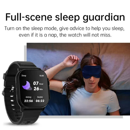 Smart Fitness Watch – 2.01" HD Display with Bluetooth Calling & Multi-Sport Tracking (For Android & IOS)