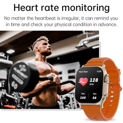 Smart Fitness Watch – 2.01" HD Display with Bluetooth Calling & Multi-Sport Tracking (For Android & IOS)