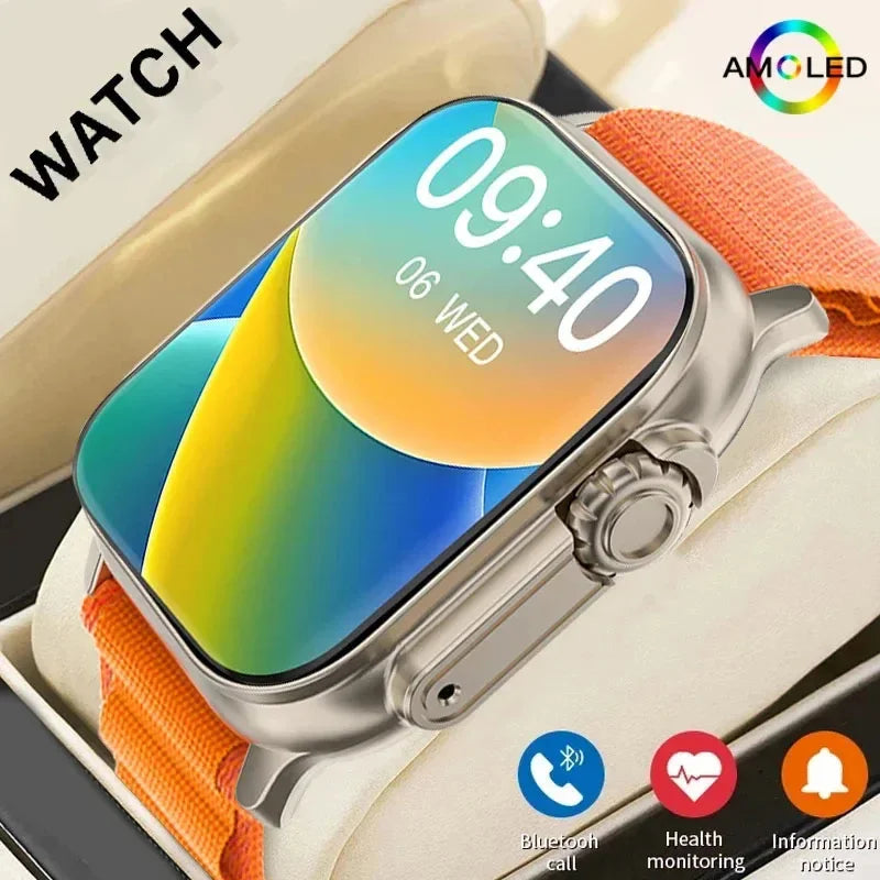 Smart Fitness Watch – 2.01" HD Display with Bluetooth Calling & Multi-Sport Tracking (For Android & IOS)