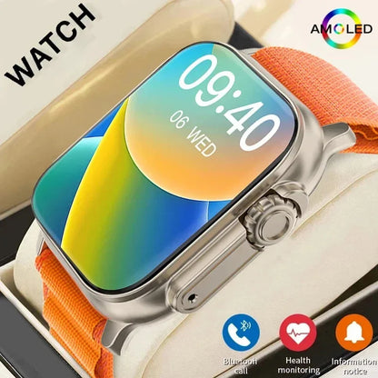 Smart Fitness Watch – 2.01" HD Display with Bluetooth Calling & Multi-Sport Tracking (For Android & IOS)