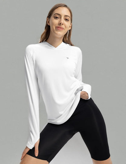 Women’s UPF 50+ Sun Protection Hoodie – Lightweight Long Sleeve Outdoor Shirt