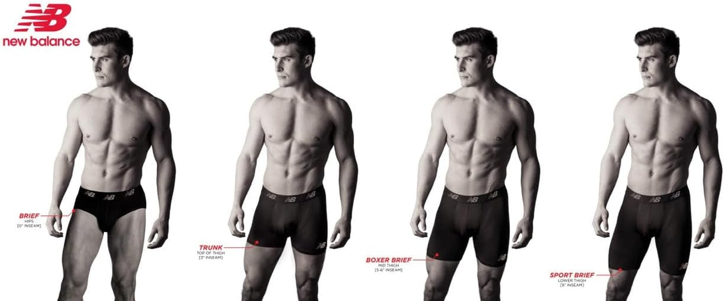 Men’s Performance Boxer Briefs – Breathable Stretch Athletic Underwear