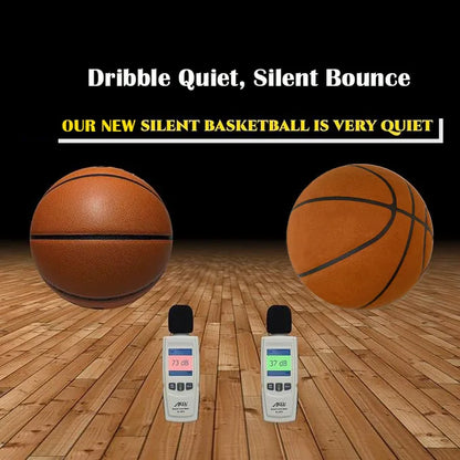 Silent Foam Basketball – Grooved Indoor Training Ball, 29.5" / 27.9"