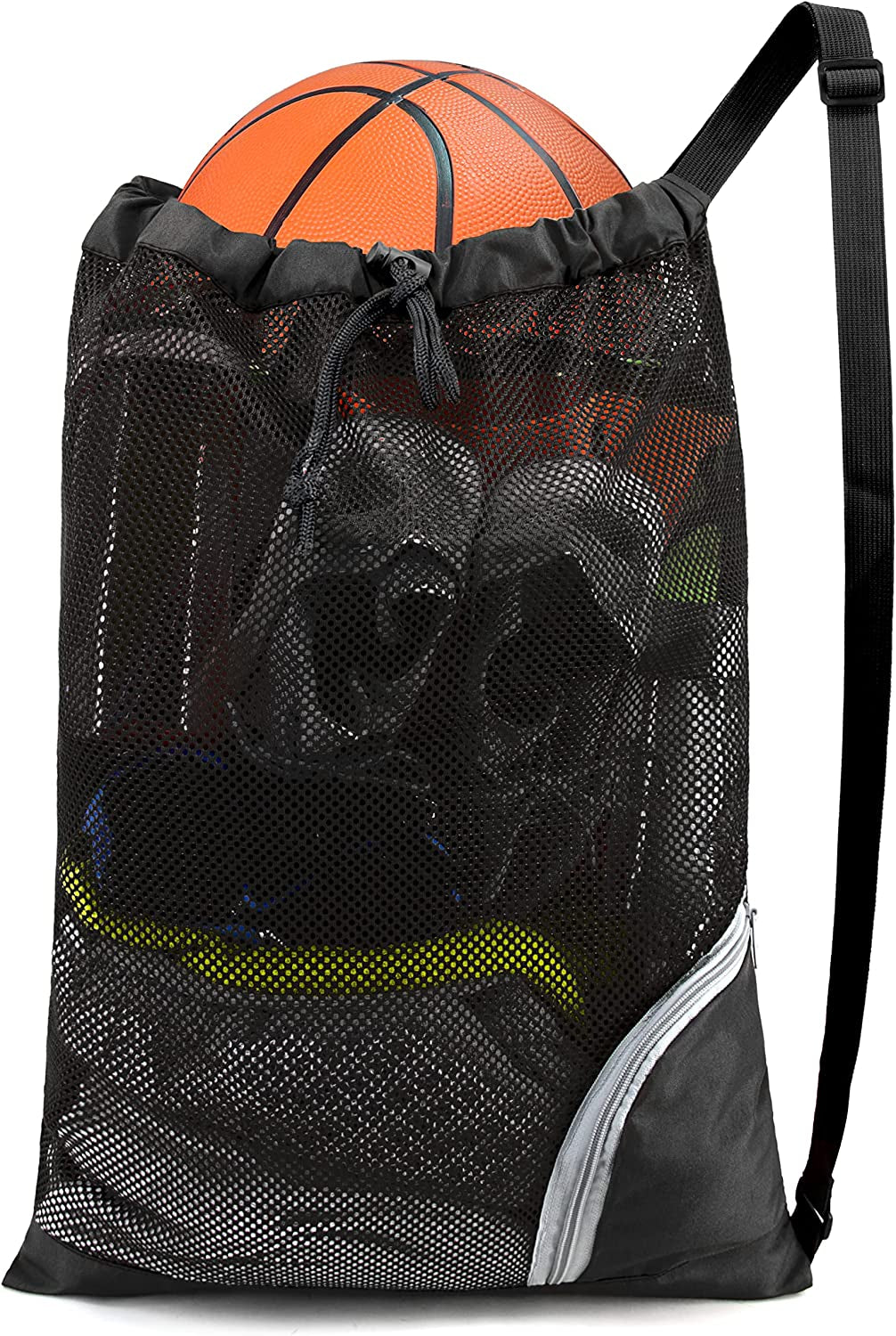 Mesh Drawstring Sports Bag – Lightweight Swim & Gym Backpack