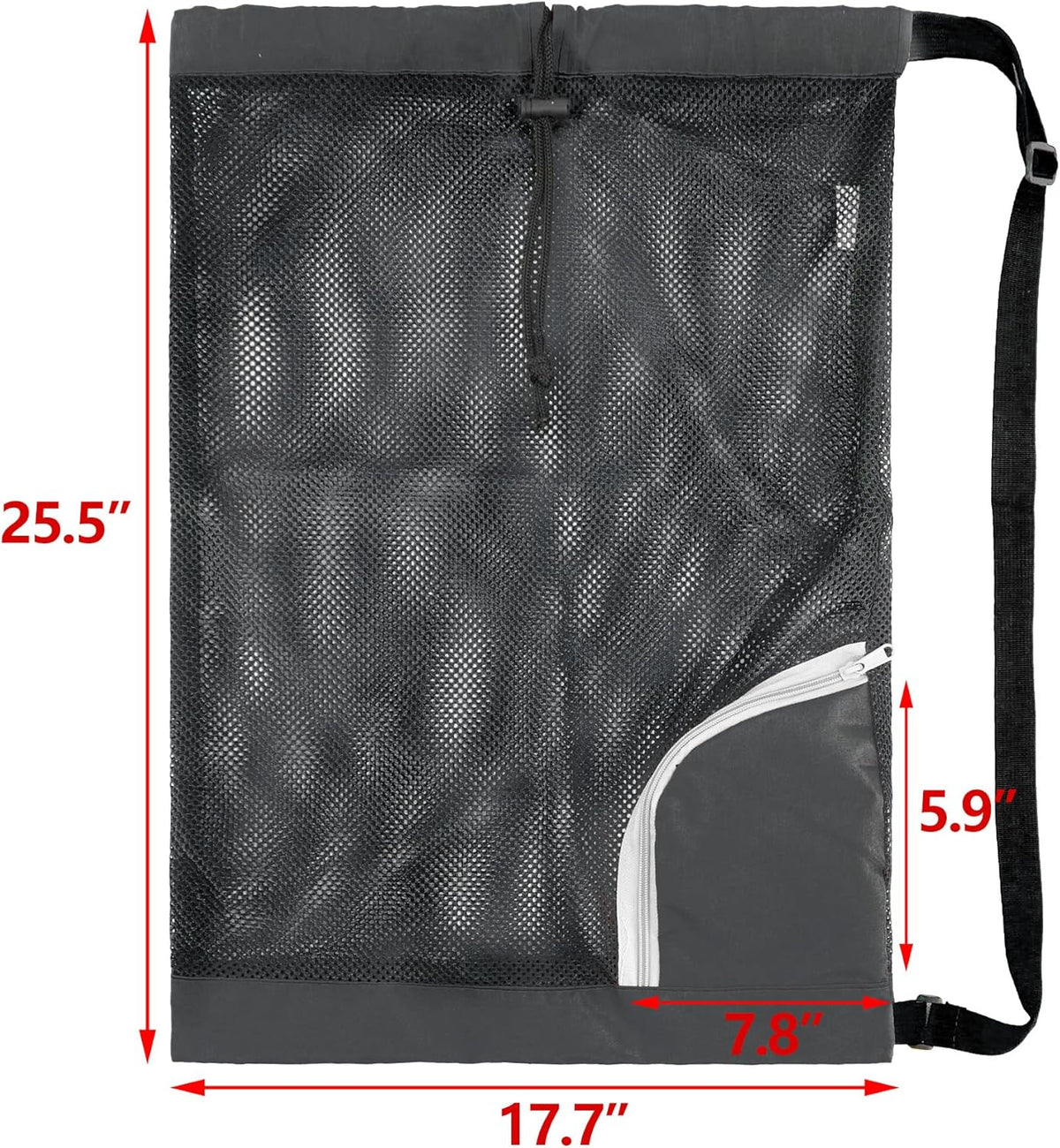 Mesh Drawstring Sports Bag – Lightweight Swim & Gym Backpack