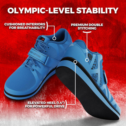 Nordic Lifting MEGIN Powerlifting Shoes – Elevated Heel Weightlifting Shoes