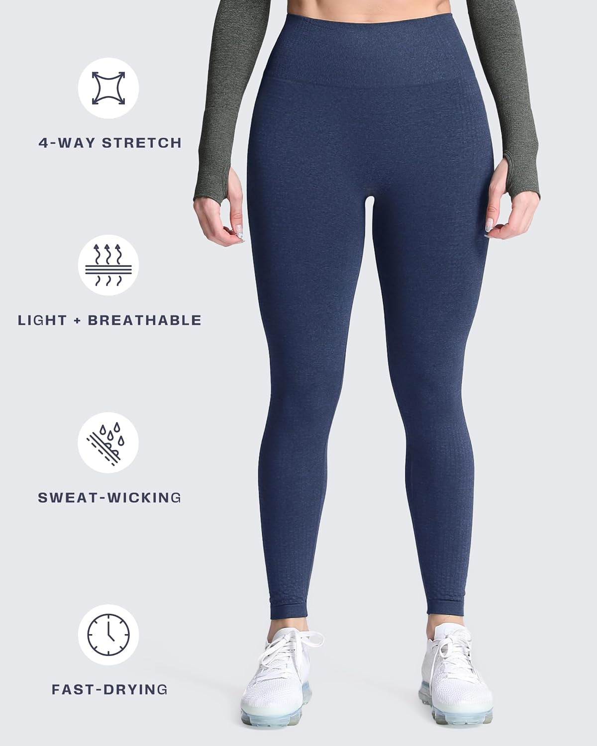 Vital Seamless Leggings – High-Waisted Stretch Workout Leggings